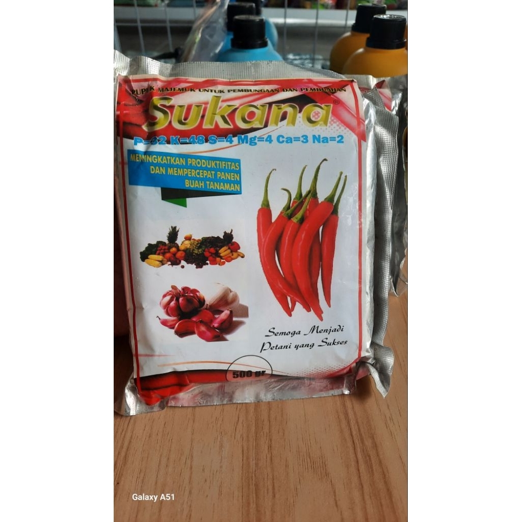 Pupuk MG Sukana 500gr - Pupuk Majemuk Untuk Bunga Dan Buah