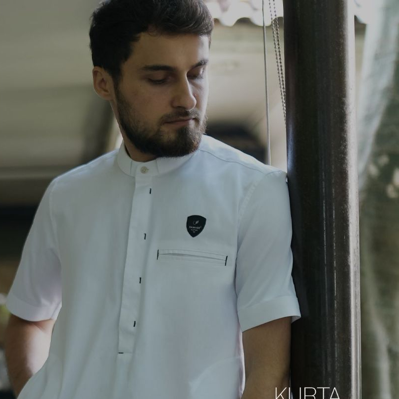 Samase S074 Baju Koko Pria Muslim Dewasa Koku Kurta Lengan Pendek