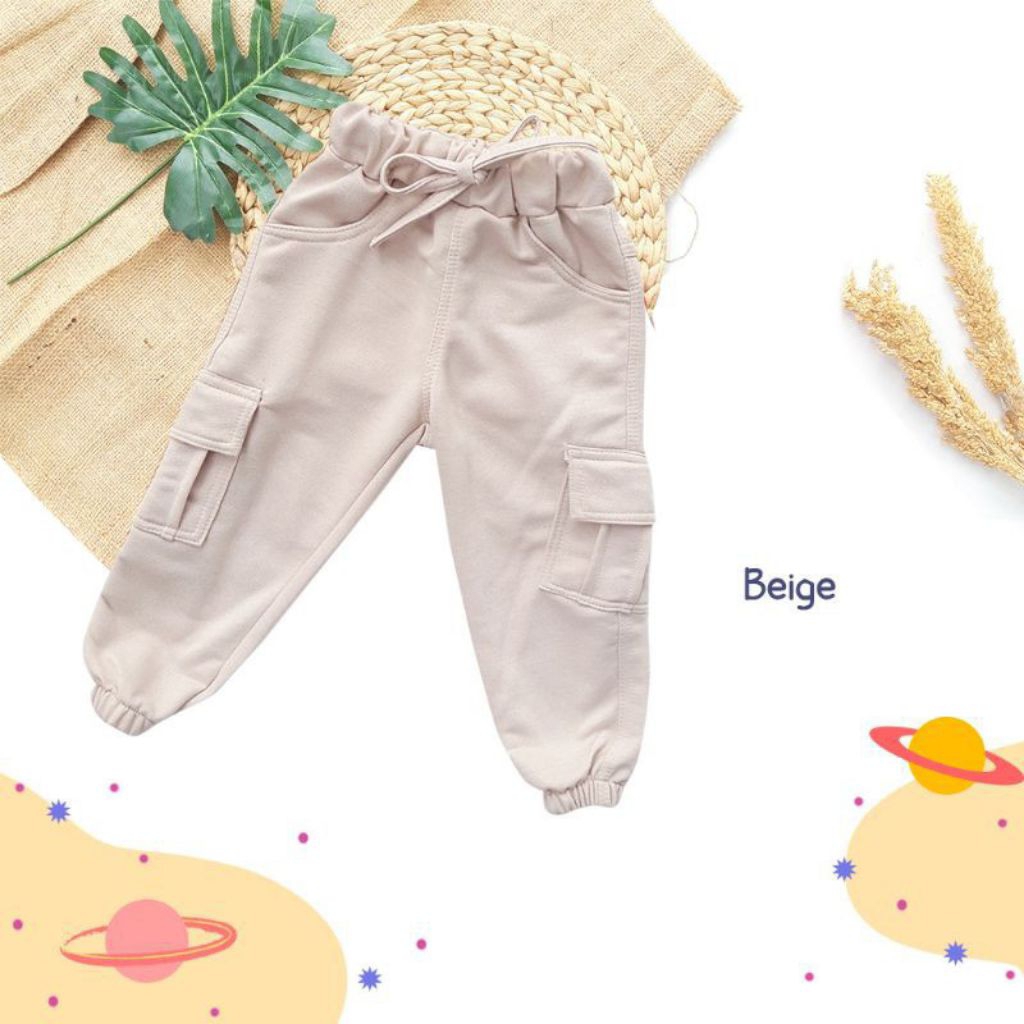 Celana anak Calvin Pants by Jump.inc | beige XL