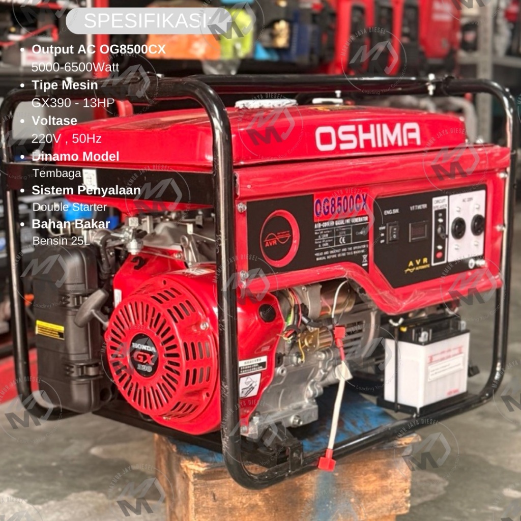 Genset Honda Oshima OG7500CX / OG8500CX - 5500Watt / 6500Watt
