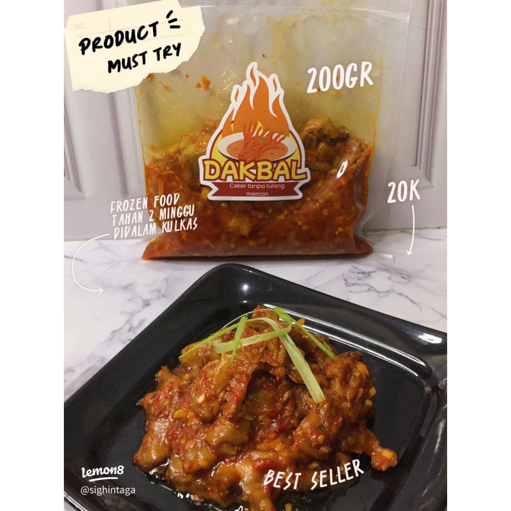 Ceker mercon tanpa tulang