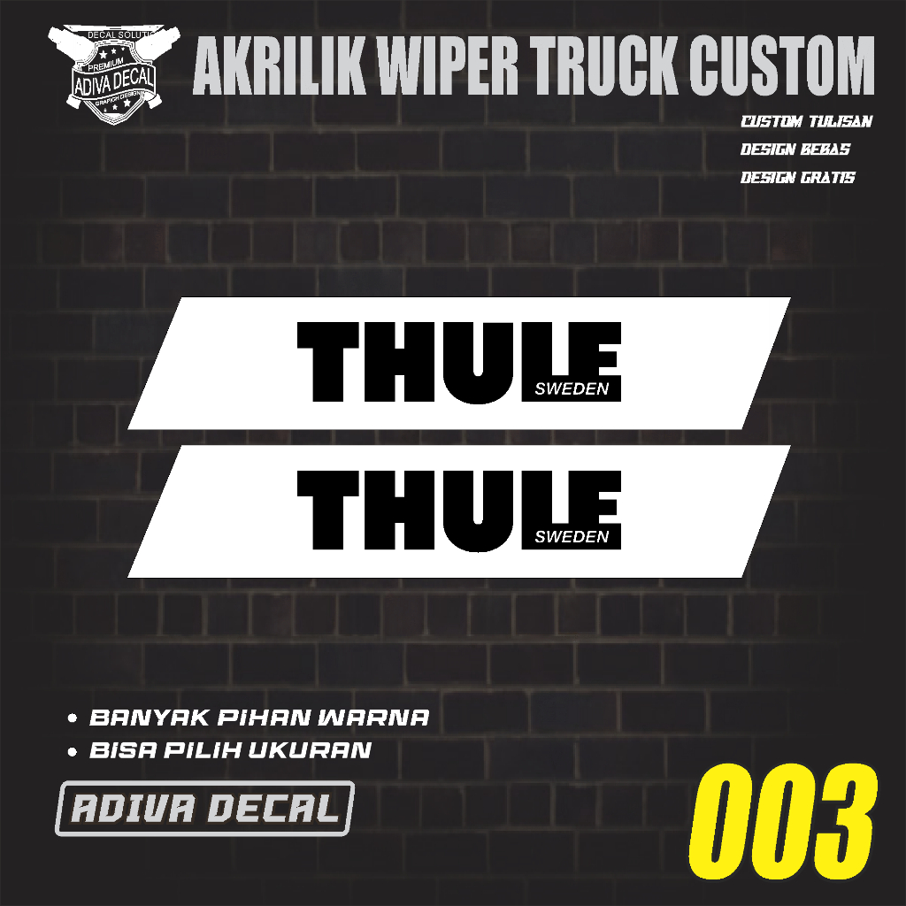 WING WIPER AKRILIK BUAT TRUCK PICK UP MOTIF THULE 003