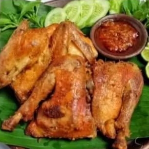 ayam goreng dadakan 500g 5biji lalapan +samabl