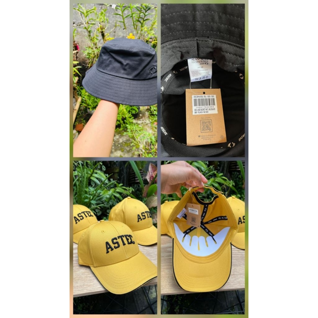 Topi Astec -ASC LAGE BUCKET HAT BLACK ORIGINAL SALE SPORT STATION