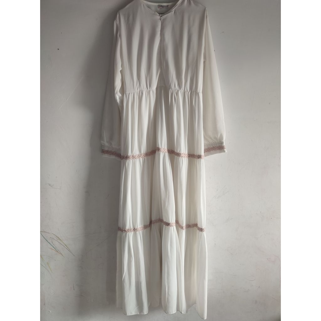 preloved gamis ceruty umpak putih premium brand