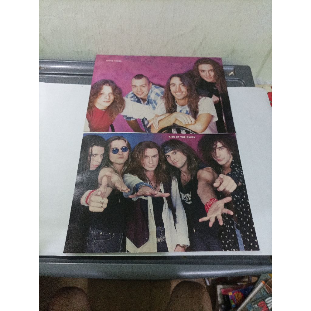 pin up poster A4 (Metal edge April 1992) album The Almighty, official trixter fans club, Sebastian b