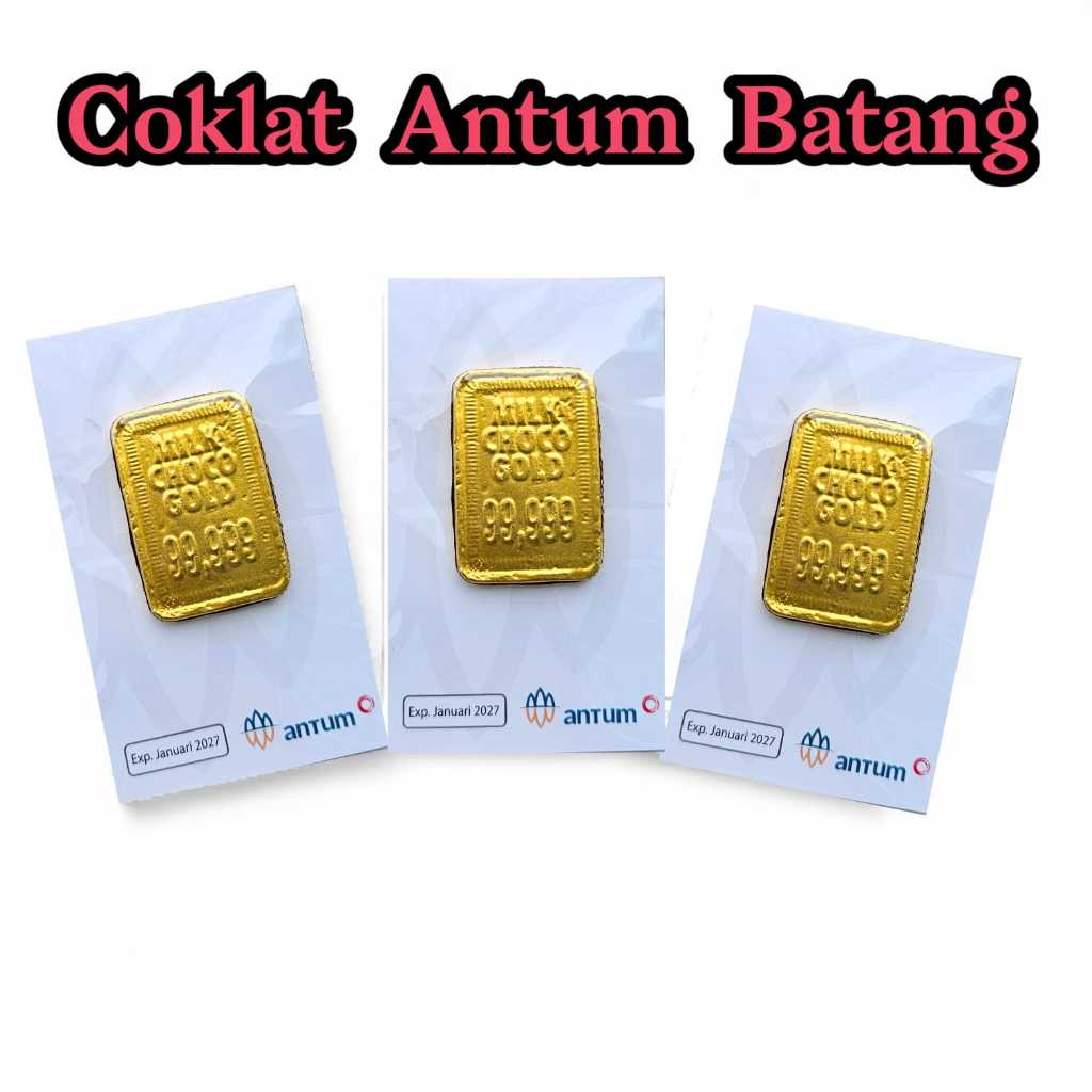 Mini Gift Coklat Emas Gold Batangan Unik Halal