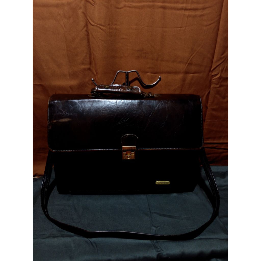 Tas Kerja Tas Laptop sunminite Kulit Asli second ori