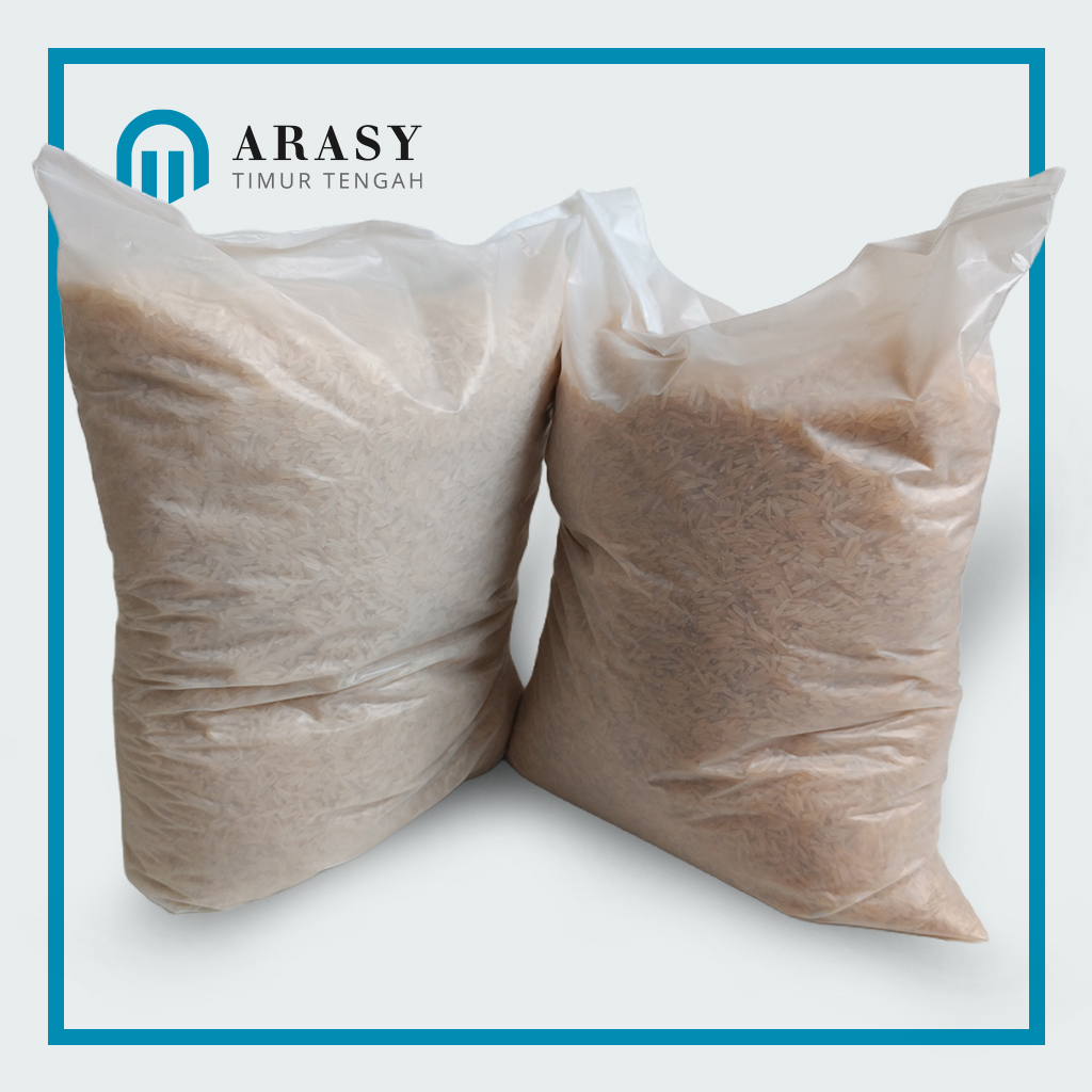 Beras Basmati Creamy dan Golden Sella Premium Repack Hemat 5kg - Butiran Panjang dan Rendah Gula