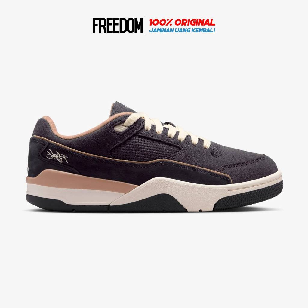 Jordan Flight Court Anthracite Black Coconut Milk ORIGINAL RESMI Sepatu Wanita FZ9854-001