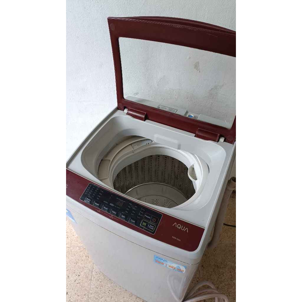(Second) Mesin Cuci AQUA AQW-78DD Maroon Hijab Series