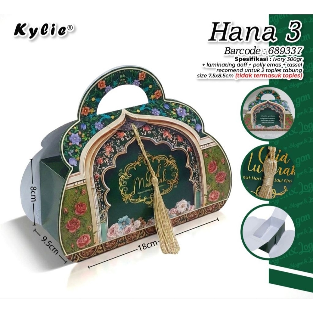 6 PCS BOX DUS HAMPERS IDUL FITRI EID MUBARAK LEBARAN