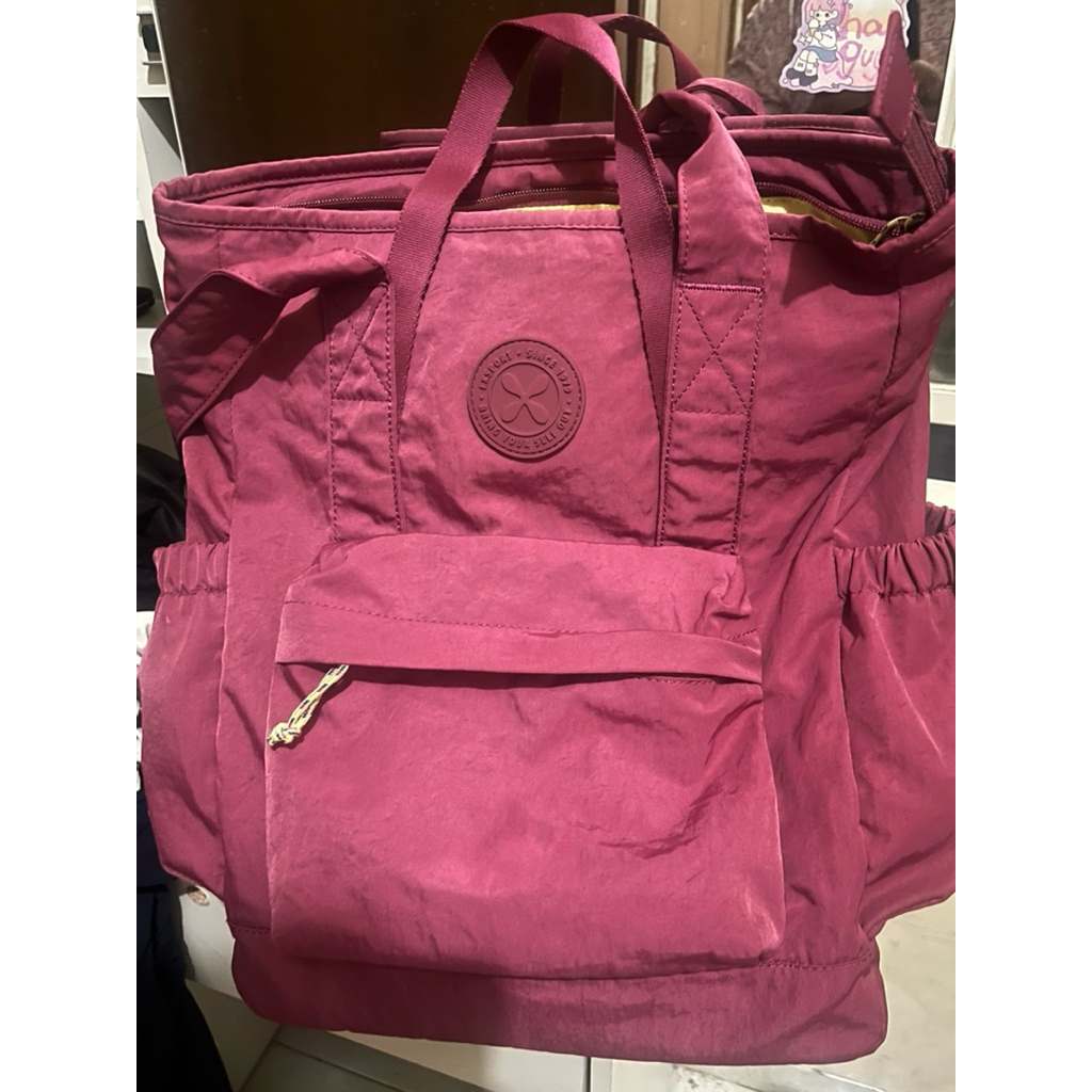 Preloved Backpack/Totepack Exsport Maroon