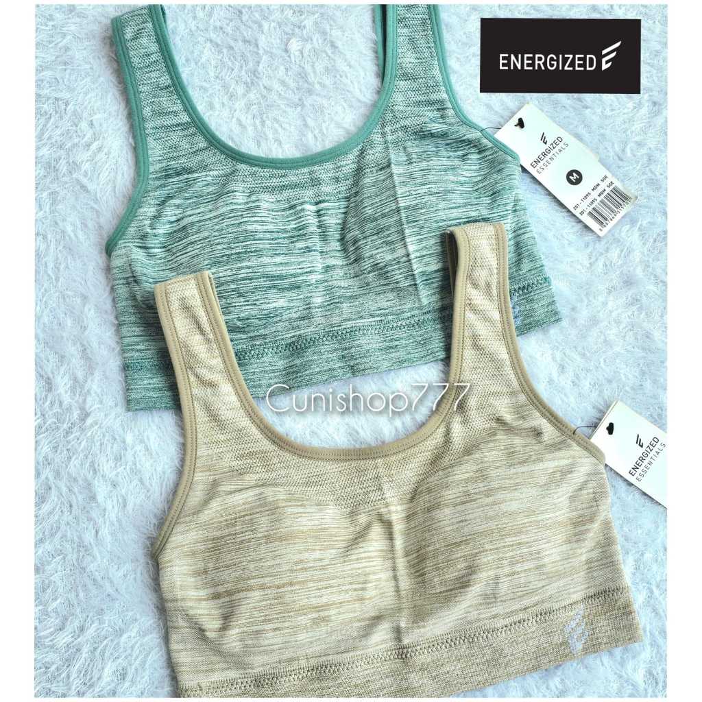 ENERGIZED By PIERRE CARDIN BRA SPORT TANPA KAWAT ADA BUSA SIZE M BH SPORTS WANITA YOGA GYM RUNNING 1