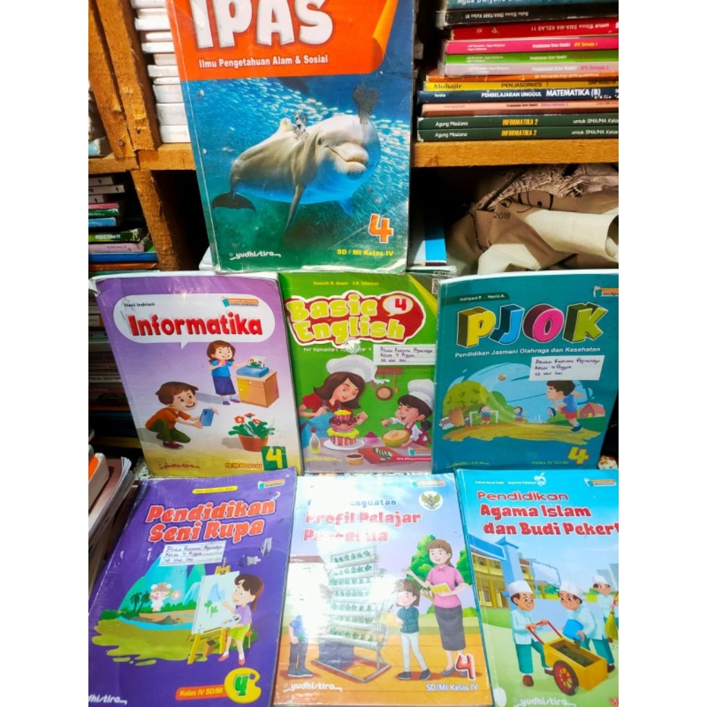 BUKU PAKET SD KELAS 4 ORI BEKAS