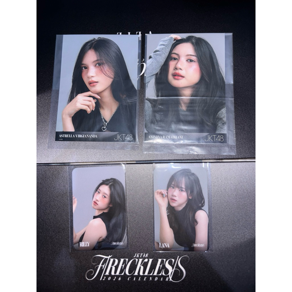 Photocard Photopack Kalender JKT48 2026 FRECKLES RECKLESS Official Virgi, Anindya, Rilly, Lana, Jemi