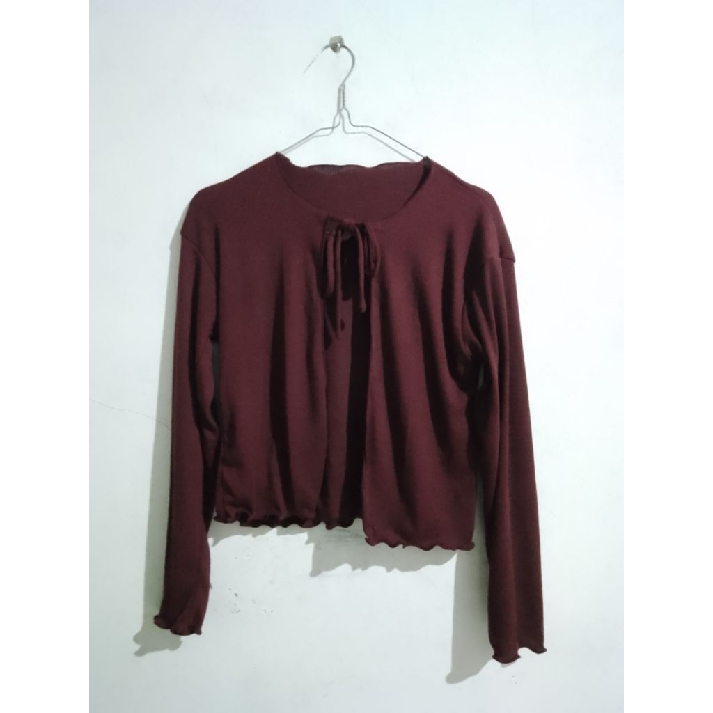 CARDIGAN MAROON