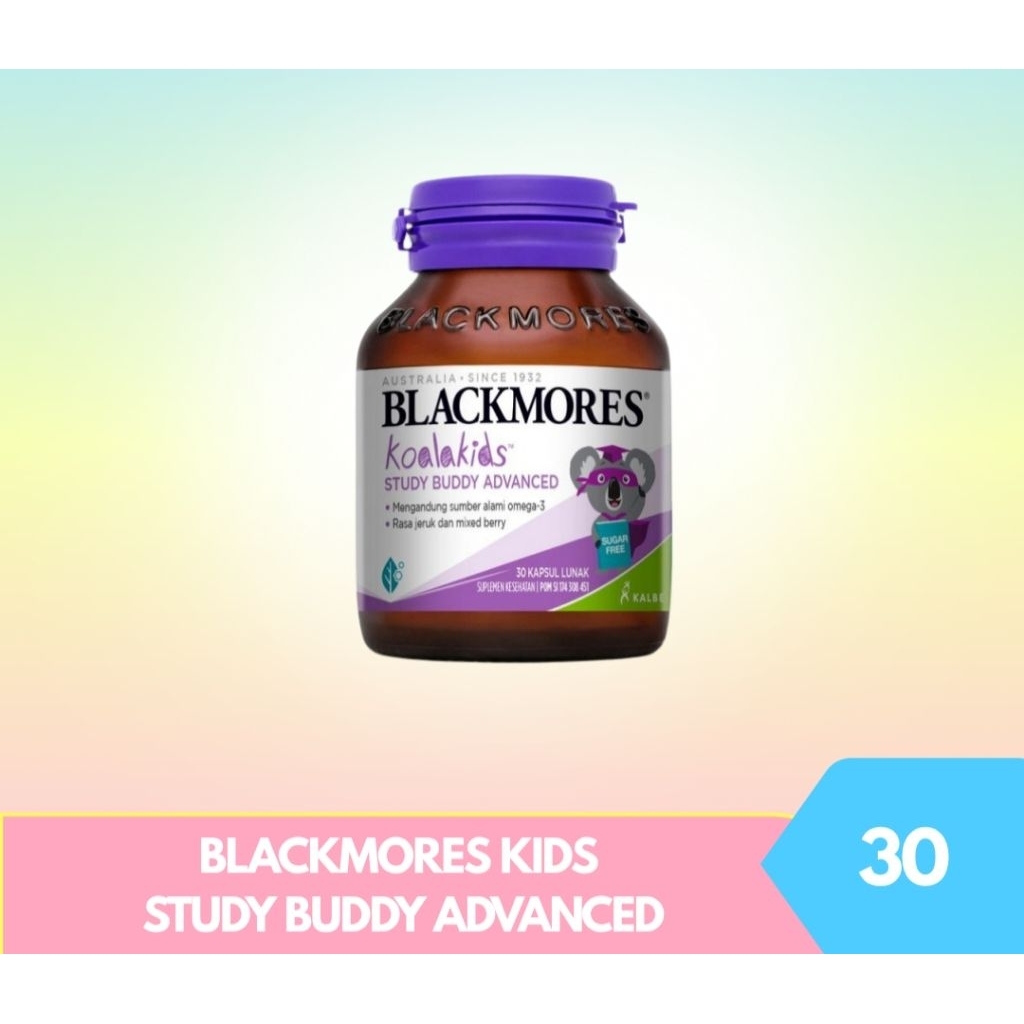 EDB2027 PROMO KALBE - BLACKMORES KOALAKIDS STUDY BUDDY 30 KAPSUL MENGANDUNG EPA DAN DHA UNTUK MENING