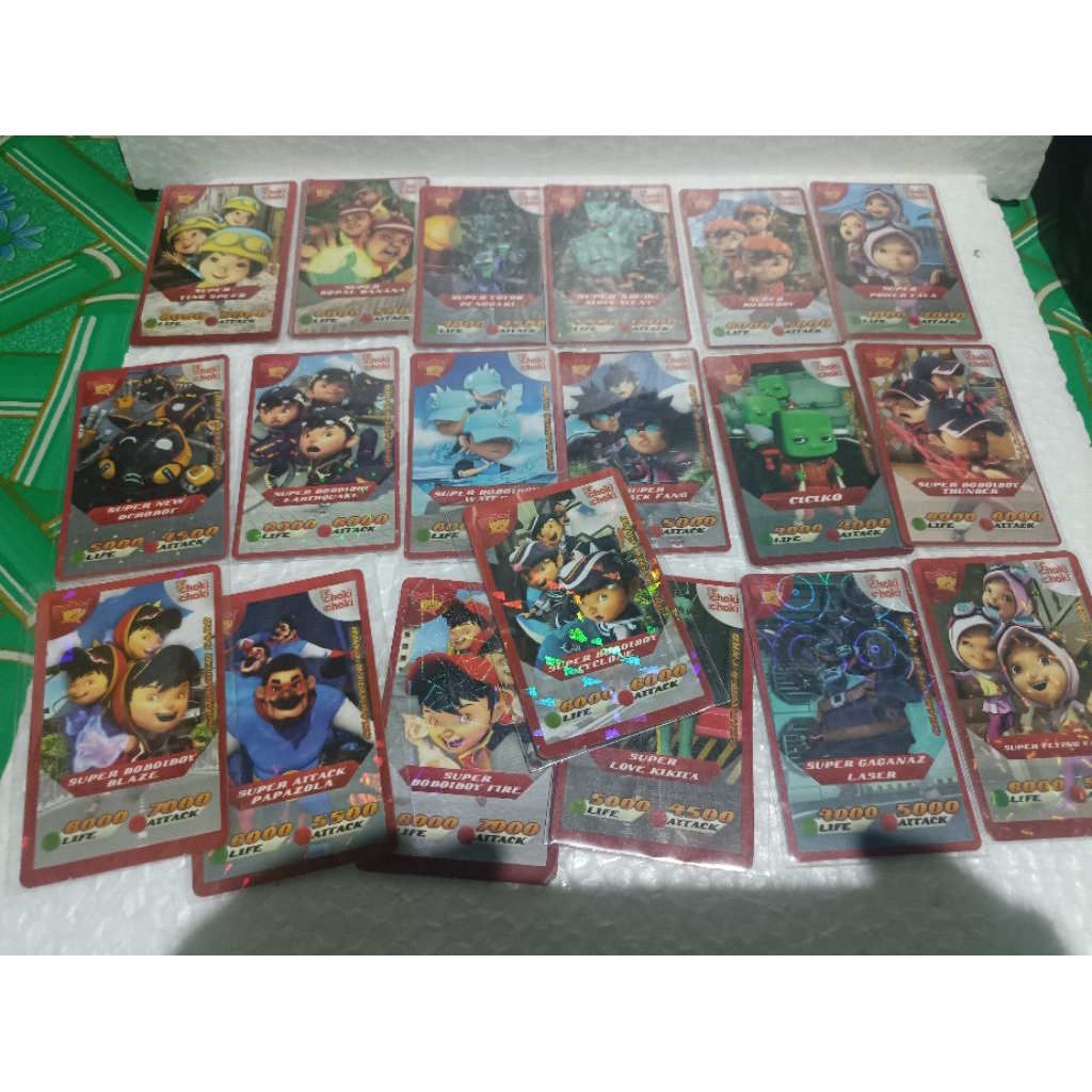 Kartu choki choki boboiboy 2015-2016 langka Versi super  / Kartu boboiboy Choki Choki 2015-2016 lang