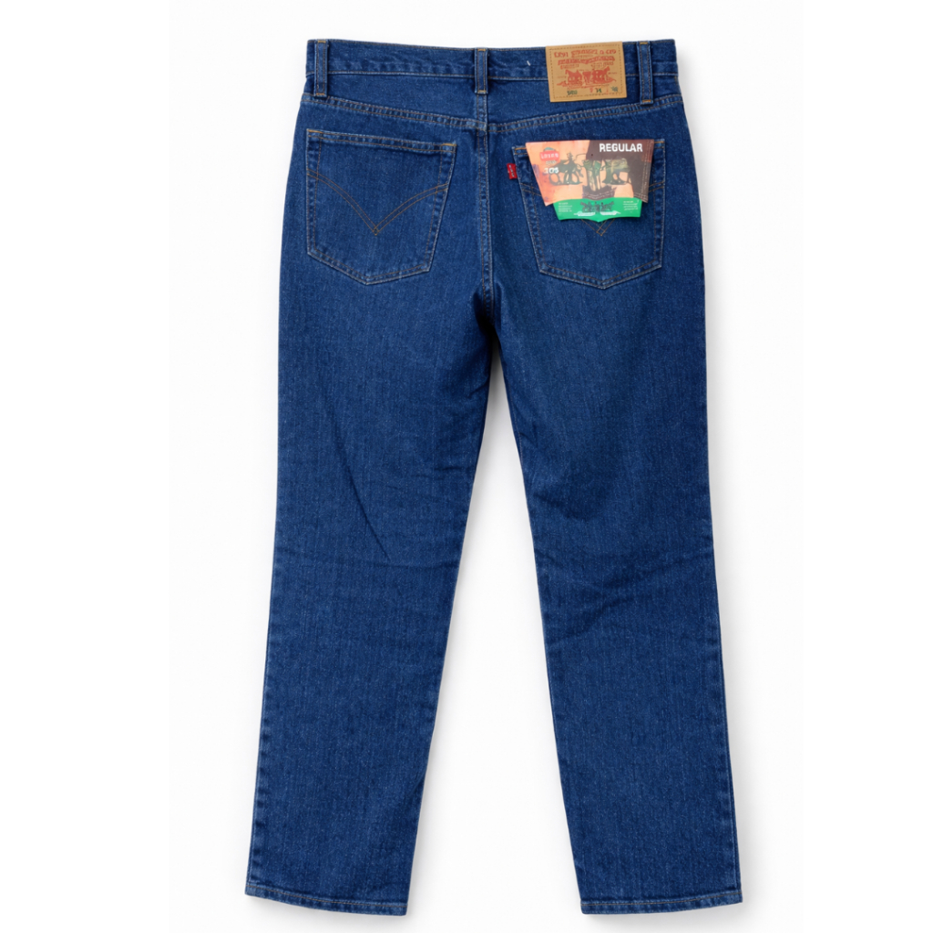 kode levis 505, Celana Pria jeans Reguler Fit Model Standar Warna Biru