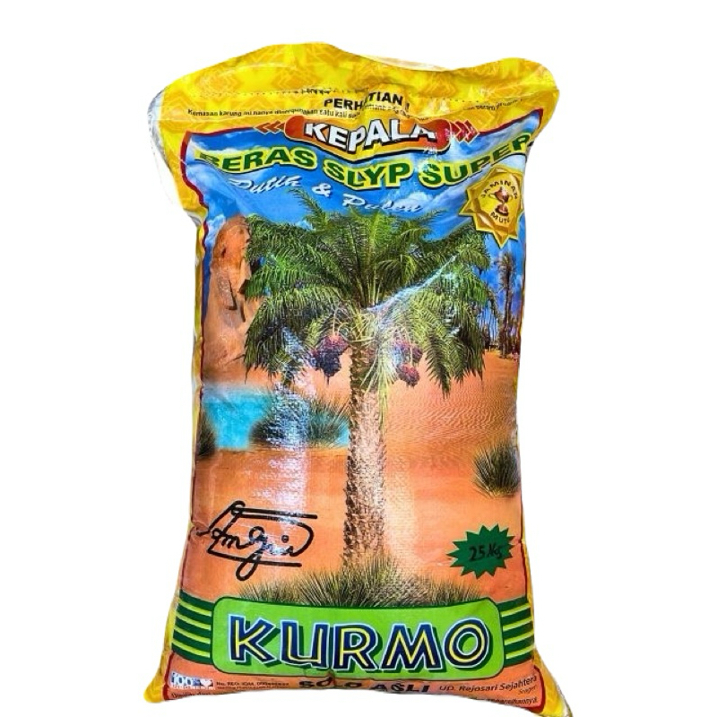 Beras 25kg Kurmo - Premium, Pulen, Tanpa Pengawet
