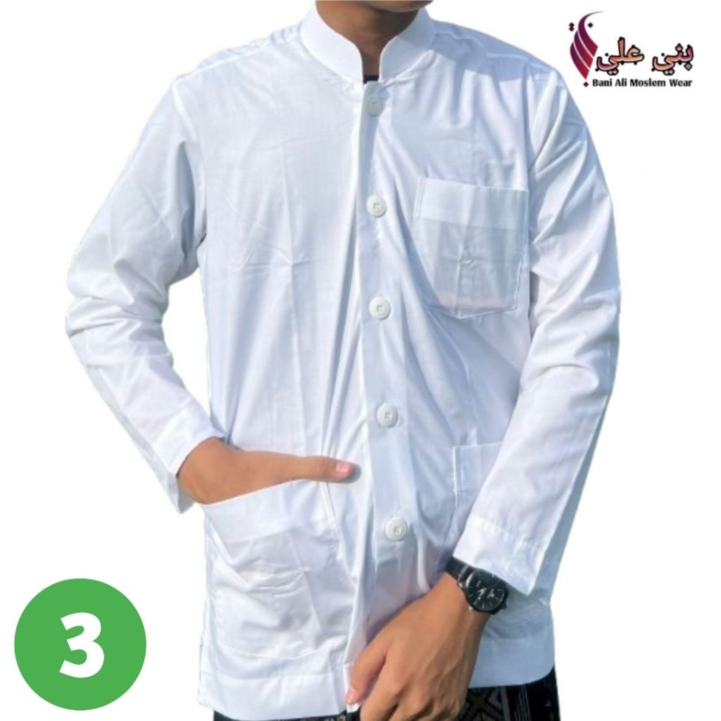 Baju Koko Terbaru Bani Ali Lengan Panjang Pria