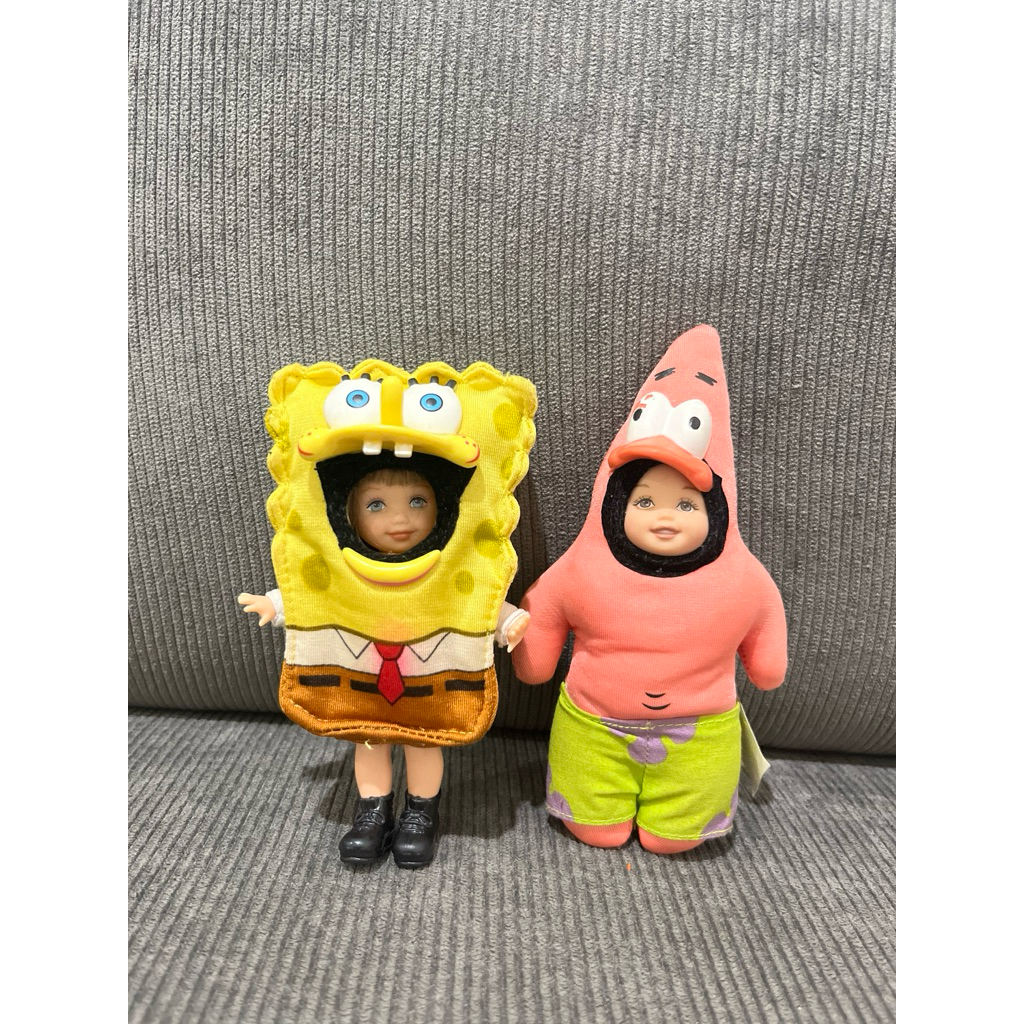Barbie Kelly Tommy Spongebob Patrick rare item
