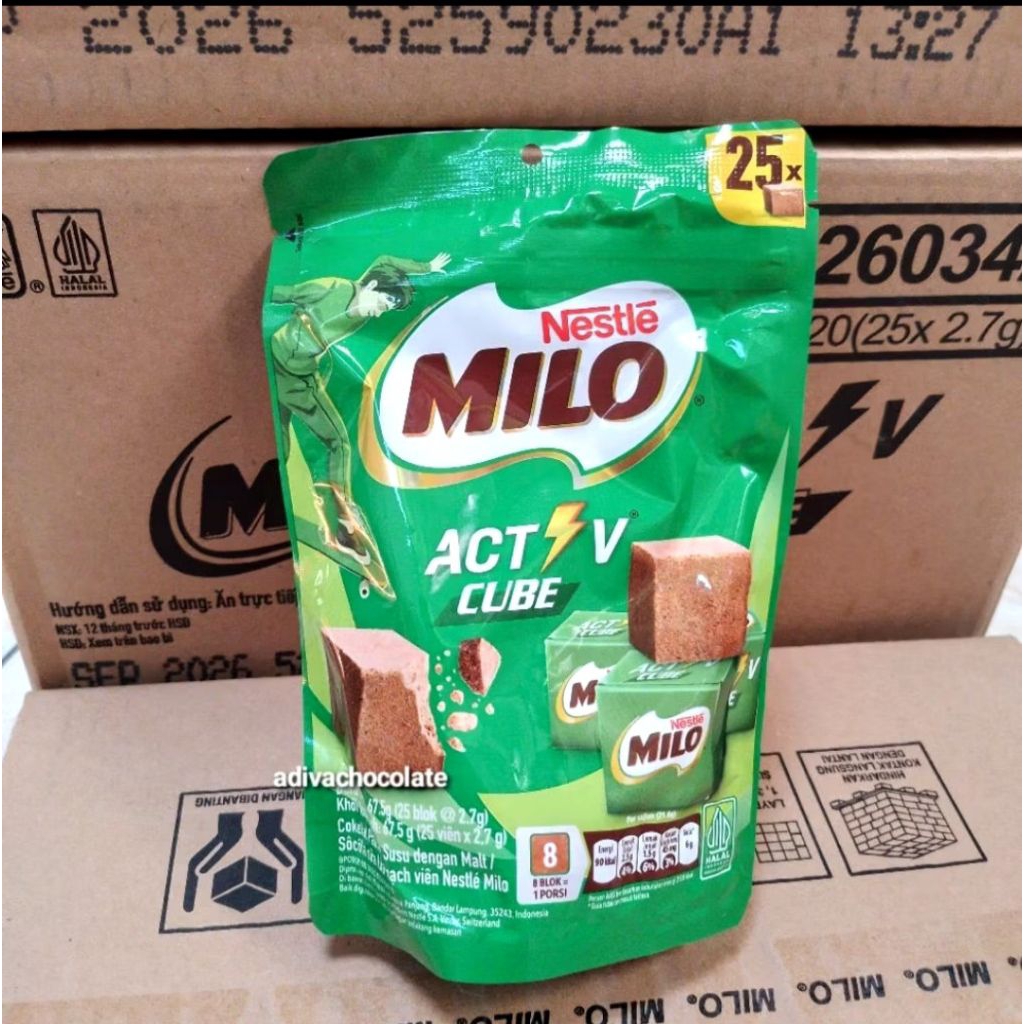 Milo Activ Cube 1 Dus (isi 20 bungkus)