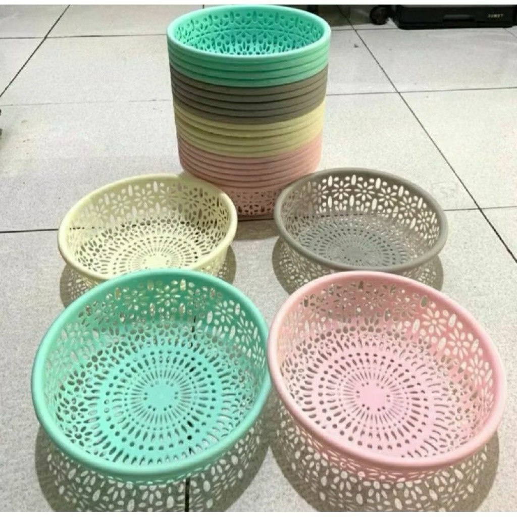 KERANJANG BULAT PLASTIK / KERANJANG BUAH
