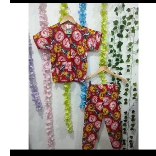 Piyama Viron anak Imlek (3-12 tahun) Baju tidur Viron anak imlek katun dingin kualitas