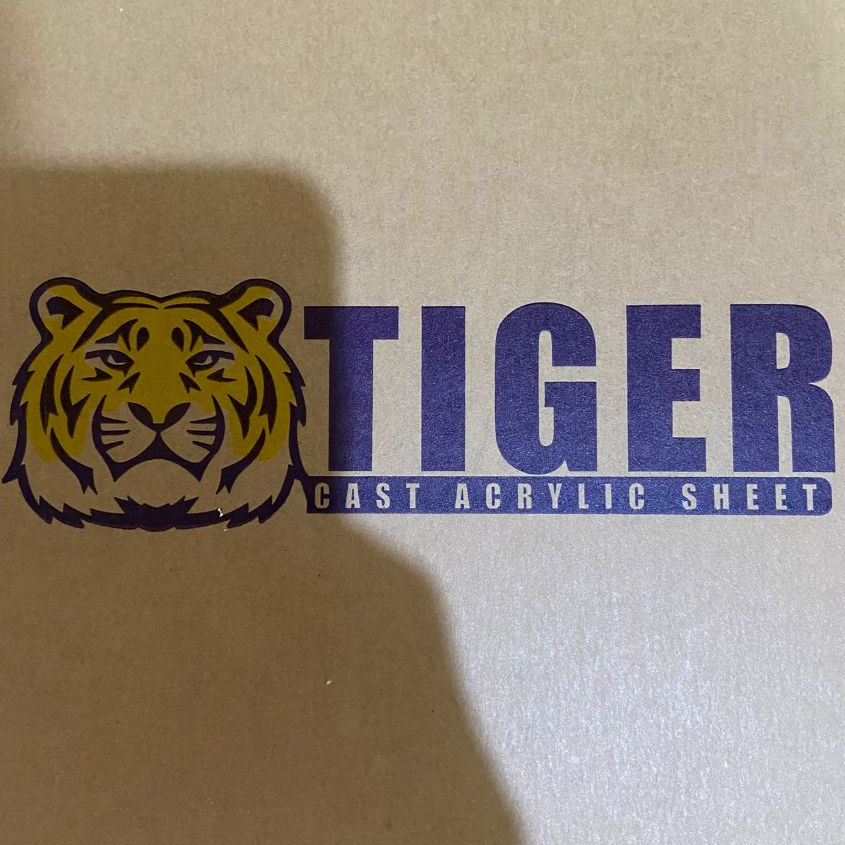 Acrylic akrilik Tiger lembaran bening putih susu 122x244 CM tebal 2mm 3mm