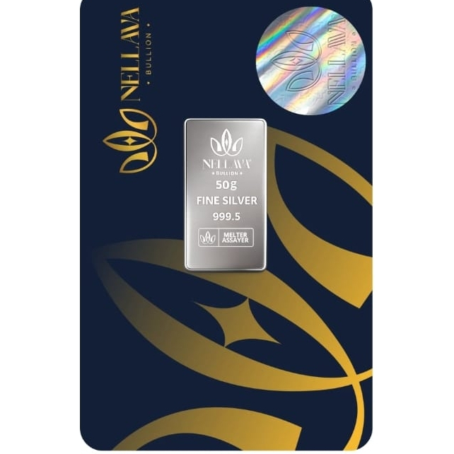 Perak Nellava Silver 25g 50g 100g Original 999.5% Purity Fine Silver Bar