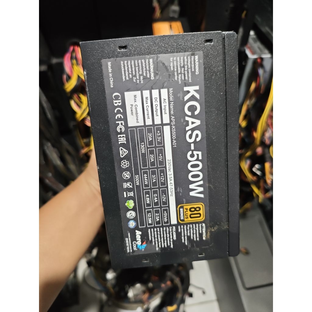 Psu Aerocool 500w 550w 80+