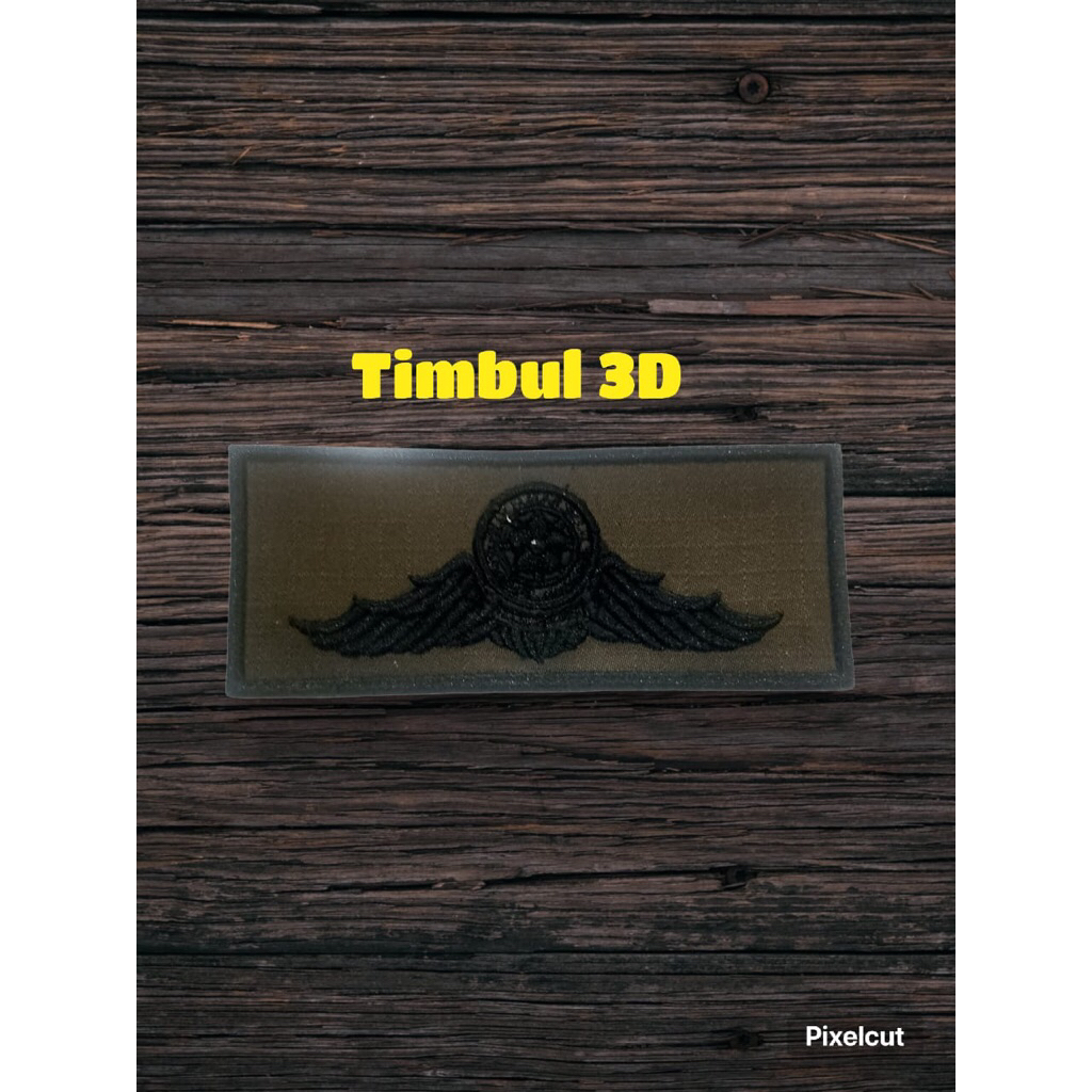WING POL PP BORDIR TIMBUL 3D Atribut pol pp satuan