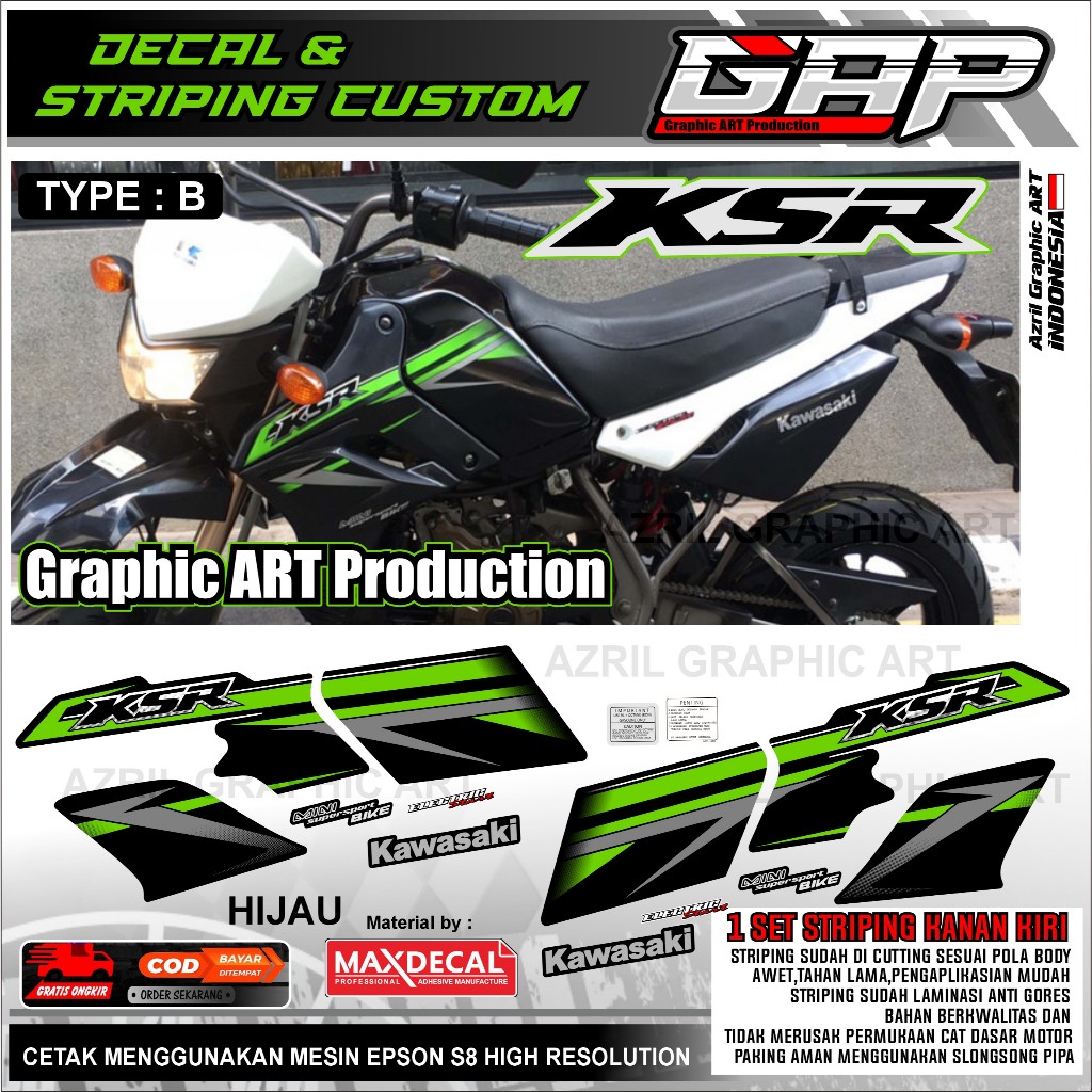 KSR Striping kawasaki KSR Mini Trail