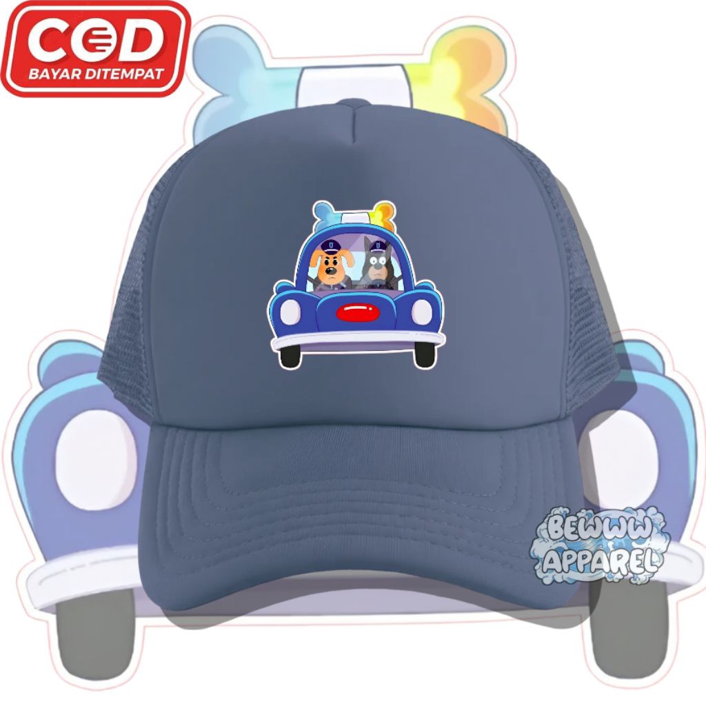 Topi Anak Trucker Paw Patrol  - Topi Jaring Anak Paw Patrol