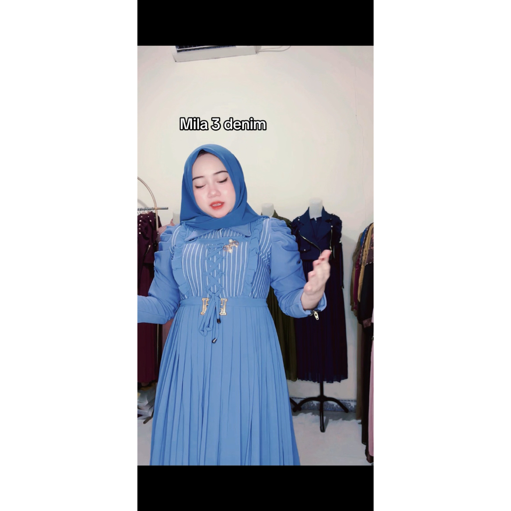 Gamis valen rompi polos dan motif