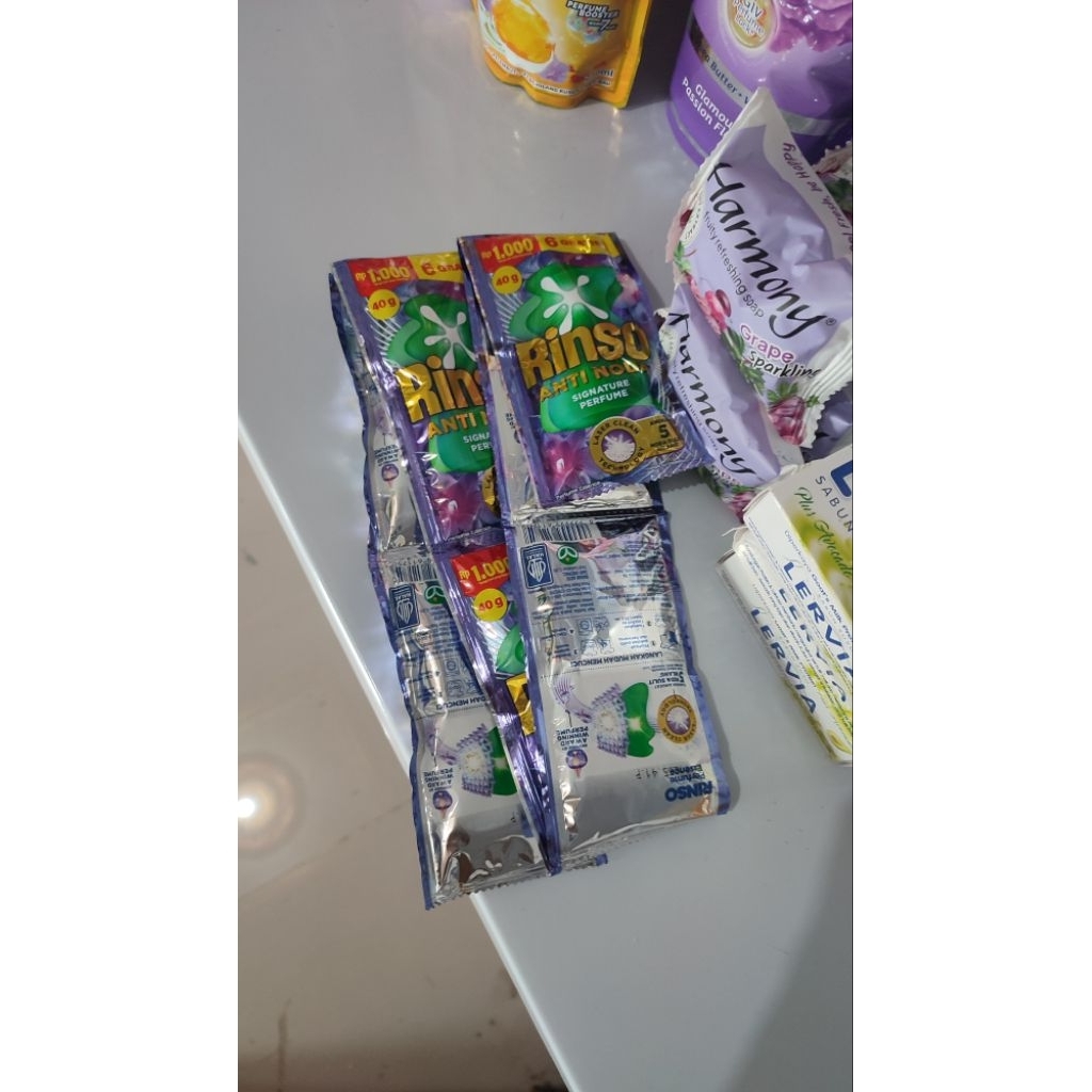 6 SACHET RINSO CAIR 1000AN