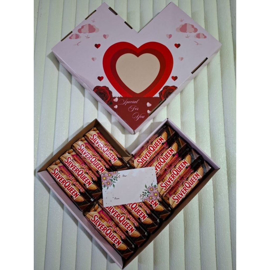 Hampers coklat silverqueen/hampers ultah/hampers valentine/hampers wisuda