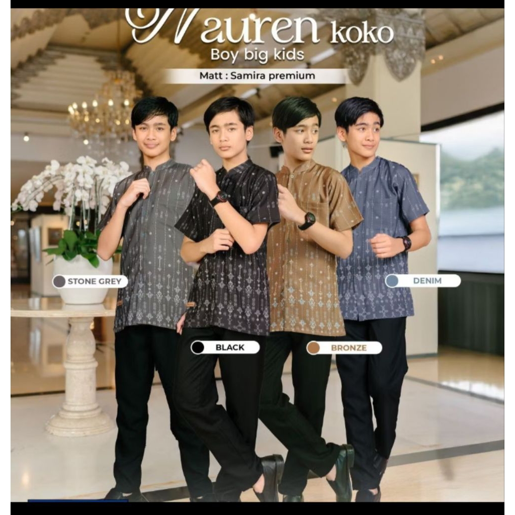 naureen koko boy ghiina fashion Koko anak