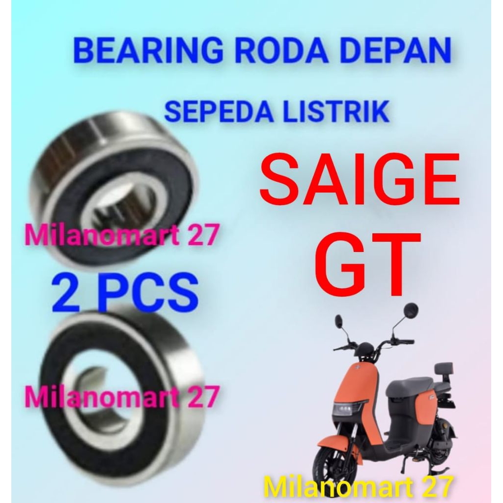 bearing roda depan sepeda listrik saige GT laker klahar roda depan sepeda listrik saige gt