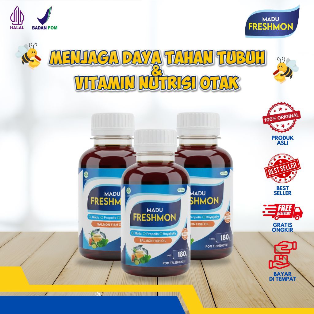 Madu Propolis Kolagen Kecantikan Kulit Minyak Ikan Salmon Vitamin Nafsu Makan Mengatasi Insomnia