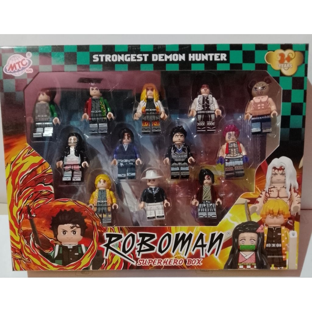 ninja roboman hero box 12 pcs/action figure hero/lego brick