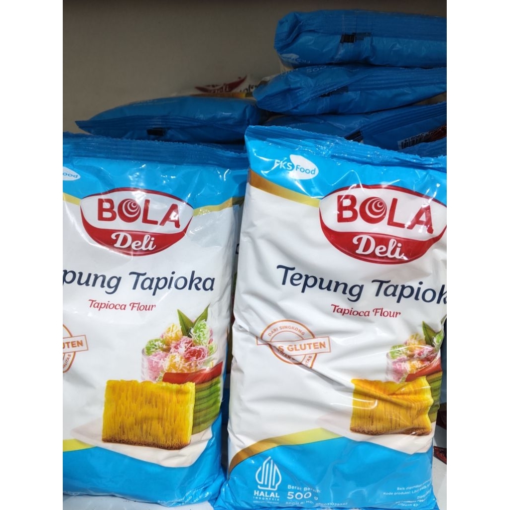 BOLA DELI TEPUNG TAPIOKA 500GR 1 KARTON/ TEPUNG TAPIOKA BOLA DELI 500GR 1 KARTON