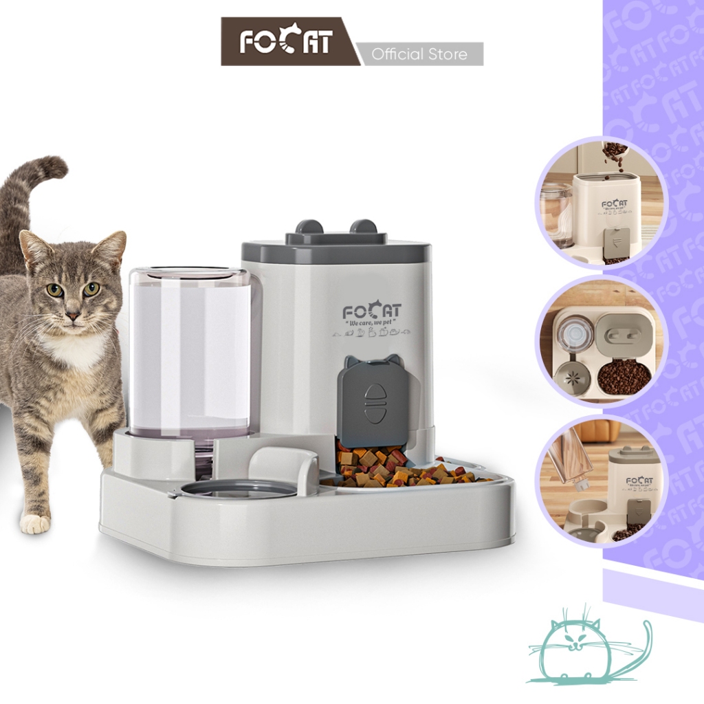 FOCAT Tempat Makan & Minum Kucing Anjing M79 Pet Feeder Hewan Peliharaan / Pet Feeder 2IN1
