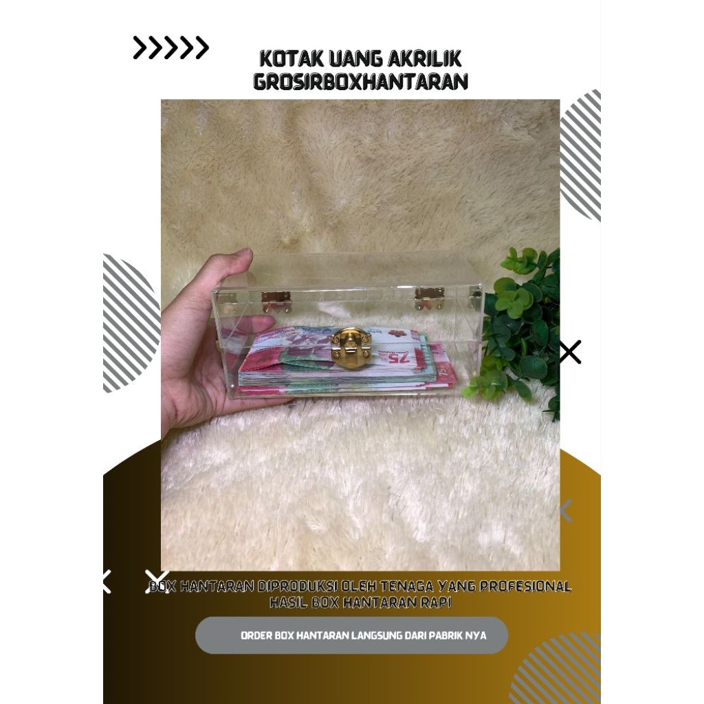 kotak uang akrilik | kotak uang