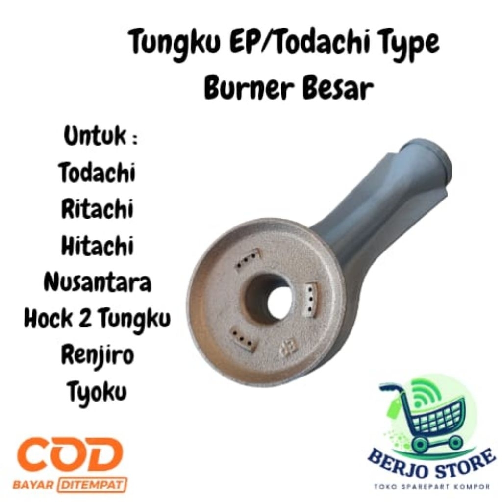 TUNGKU SET BURNER KOMPOR GAS HITACHI, TODACHI, TYOKU