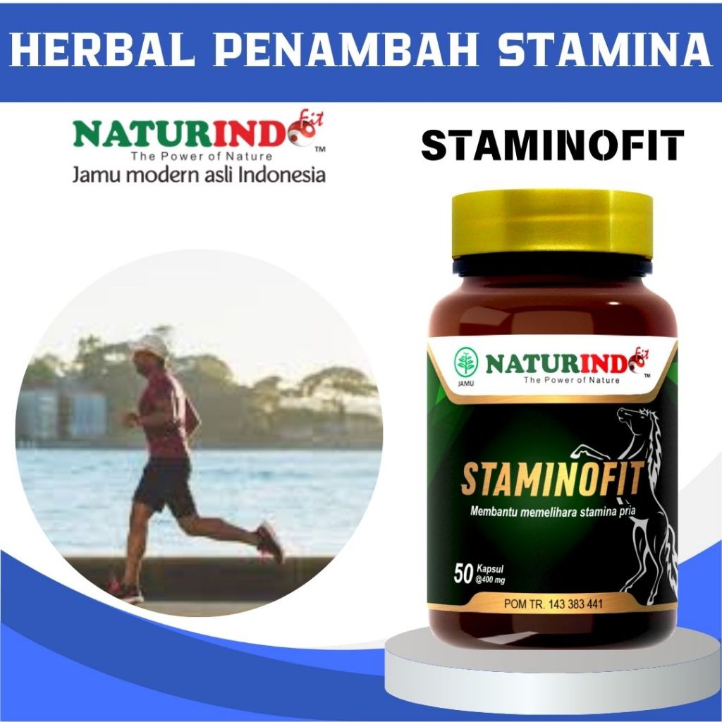 STAMINOFIT OBAT STAMINA PRIA WANITA STAMINA TUBUH DAYA TAHAN TUBUH DEWASA HERBAL NATURINDO
