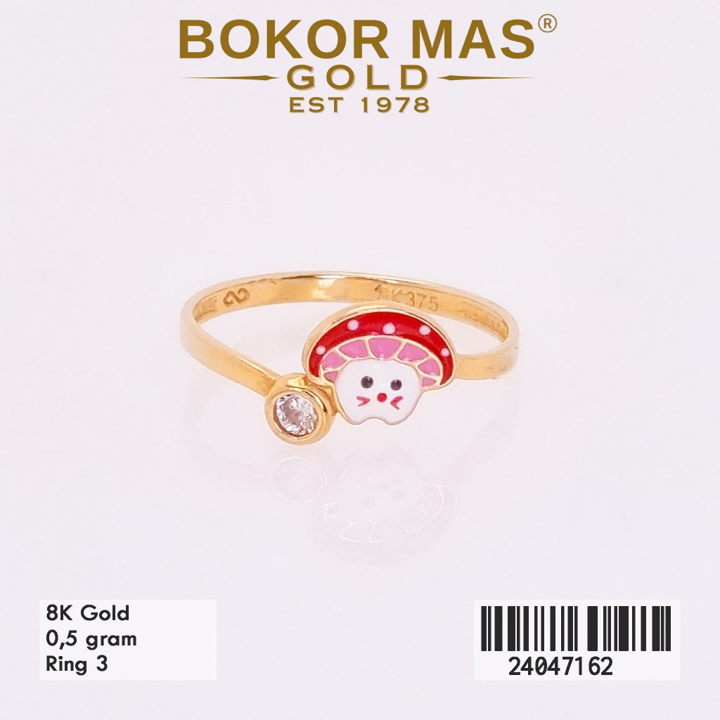 BokorMas Gold Cincin Anak Variasi Boneka Emas Asli Kadar 8K 24047162