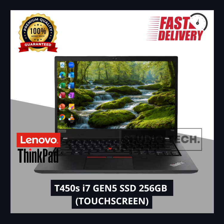 LENOVO THINKPAD T450s i7 GEN5 SSD 256GB (TOUCHSCREEN)